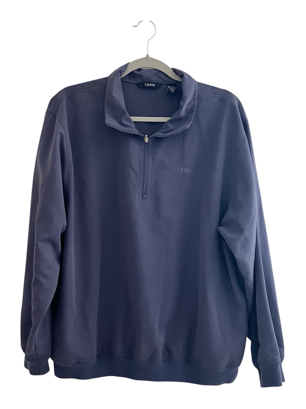 IZOD Women’s 1/4 Zip Pullover Jacket Purple XL Lightweight Athletic Top